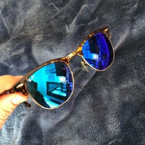 Ray-Ban clubmaster flash lenses